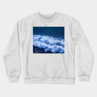 Blue Ocean Waves Crewneck Sweatshirt